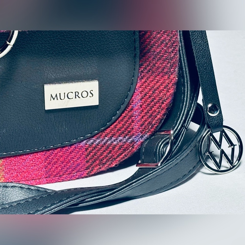 Mucros Weavers Grace Bag Women's Pink Irish 100% Tweed Shoulder Purse Ireland - Picture 4 of 8